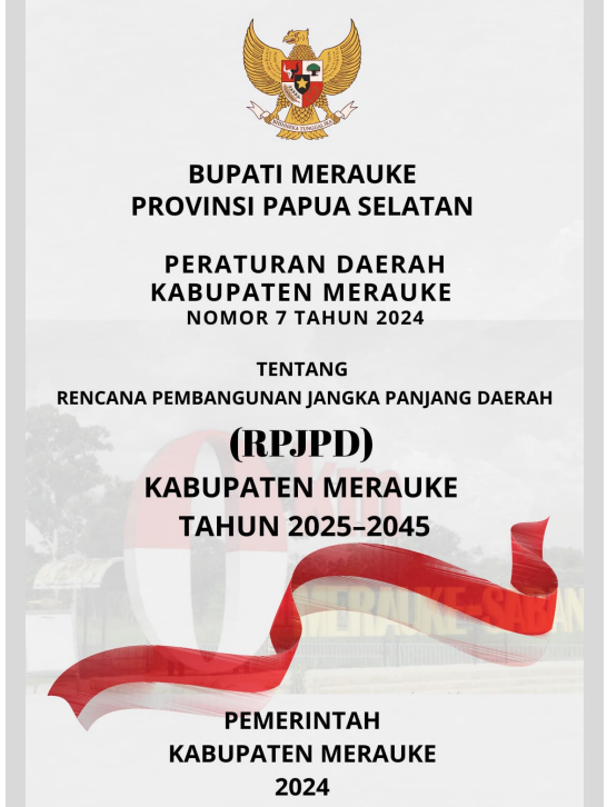 Cover PERDA RPJPD KAB. MERAUKE 2025-2045